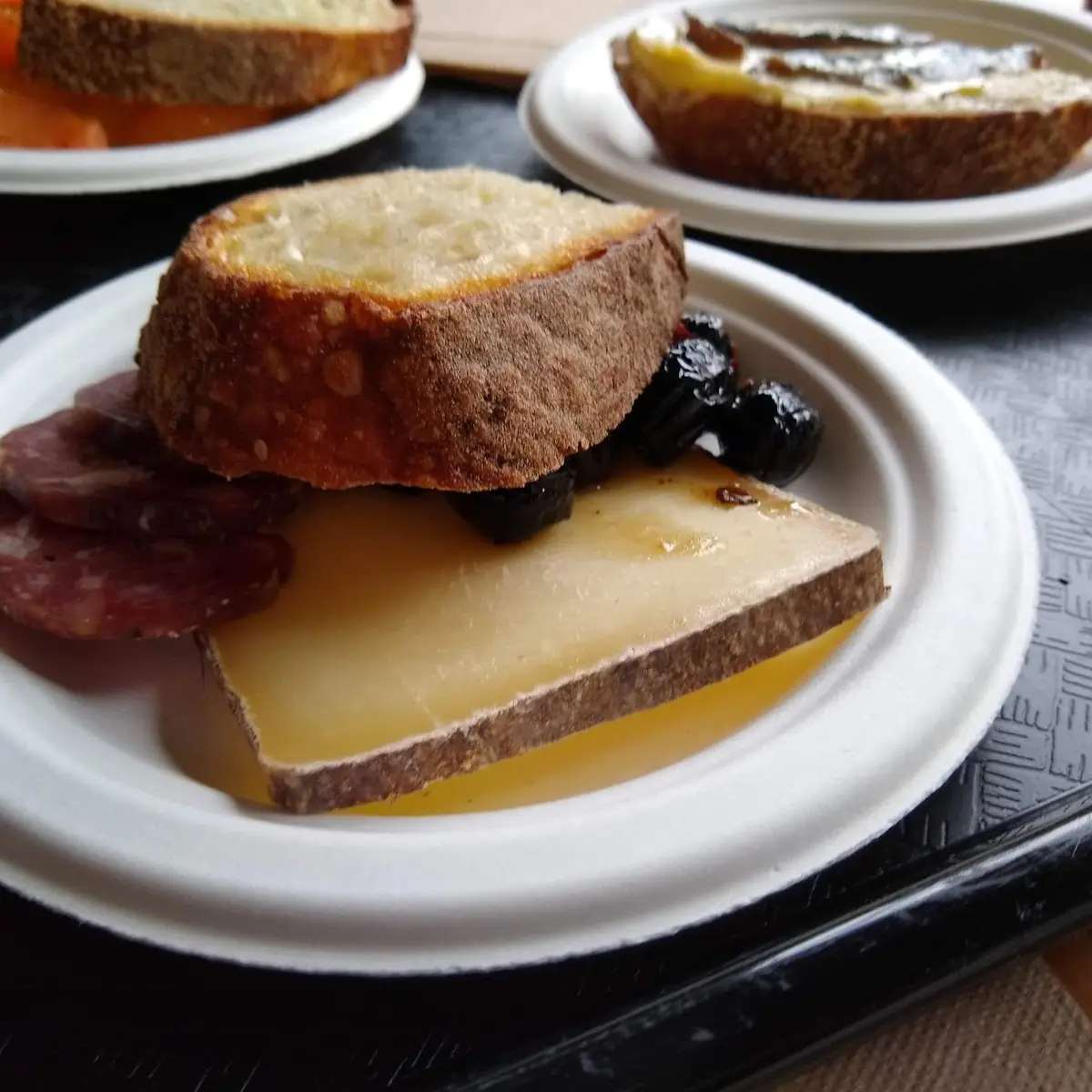 Salami Cheese Olives Bread