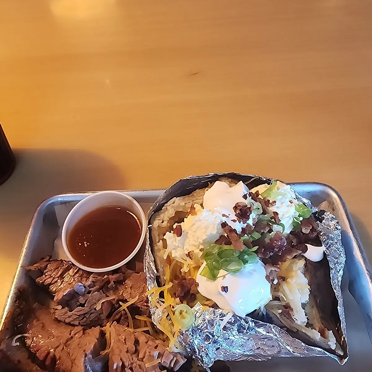Loaded Baked Potato with Brisket