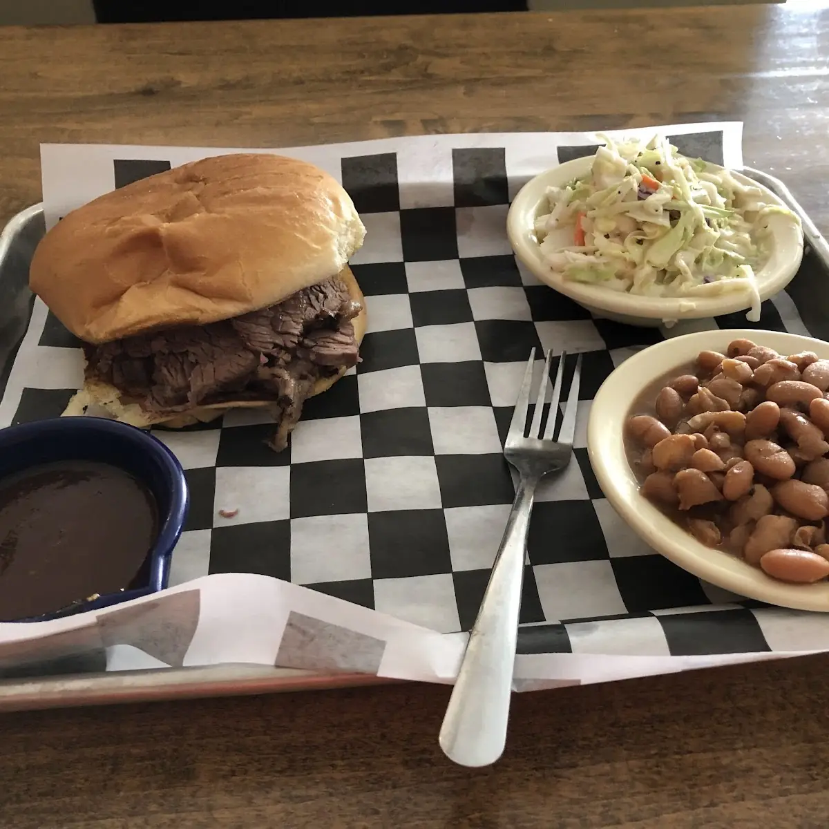 Sliced Brisket Sandwich