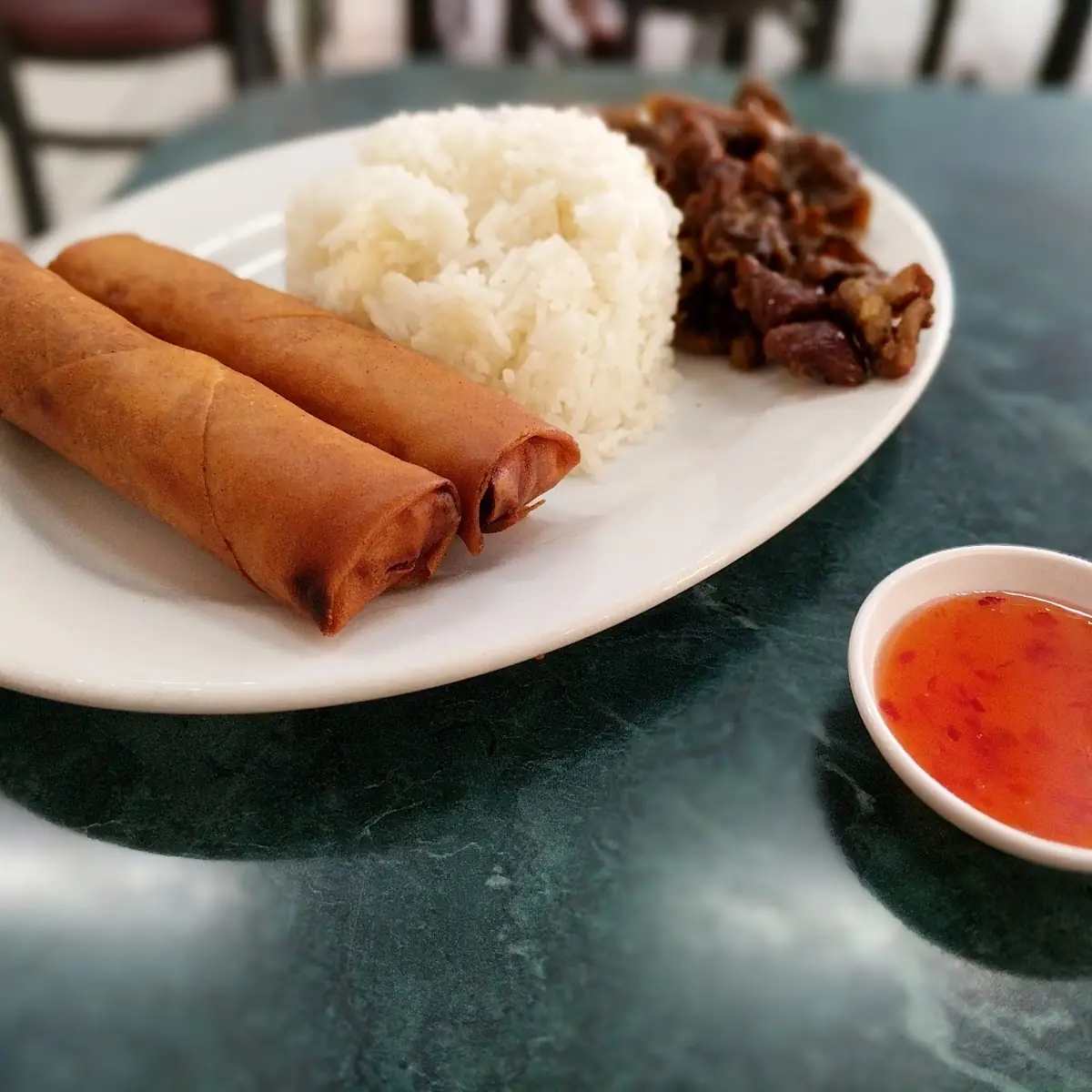 Egg Rolls & Grilled Pork