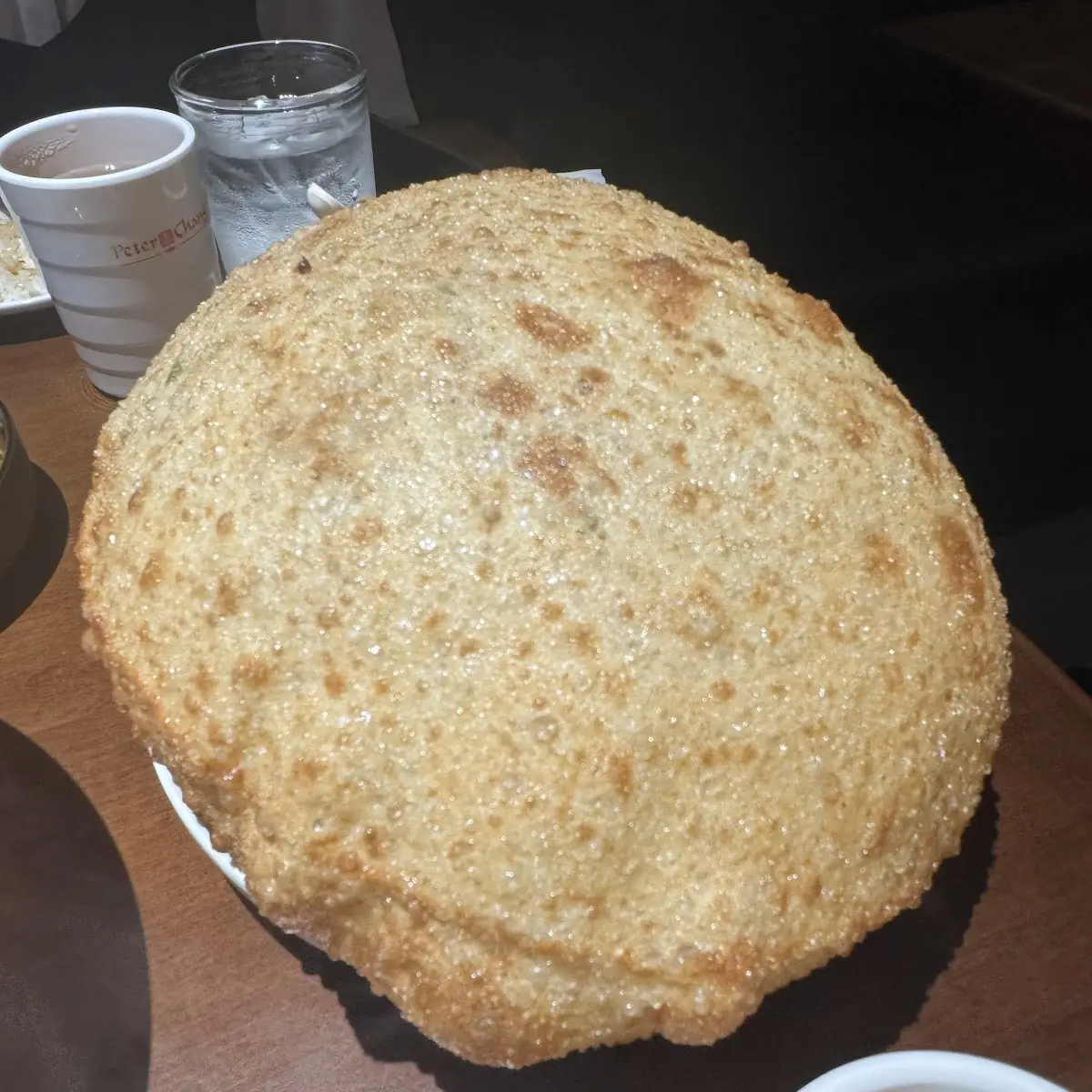 Giant Fried Bread with Dipping Sauce