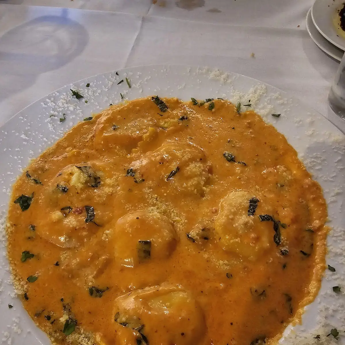 Lobster Ravioli with Vodka Sauce