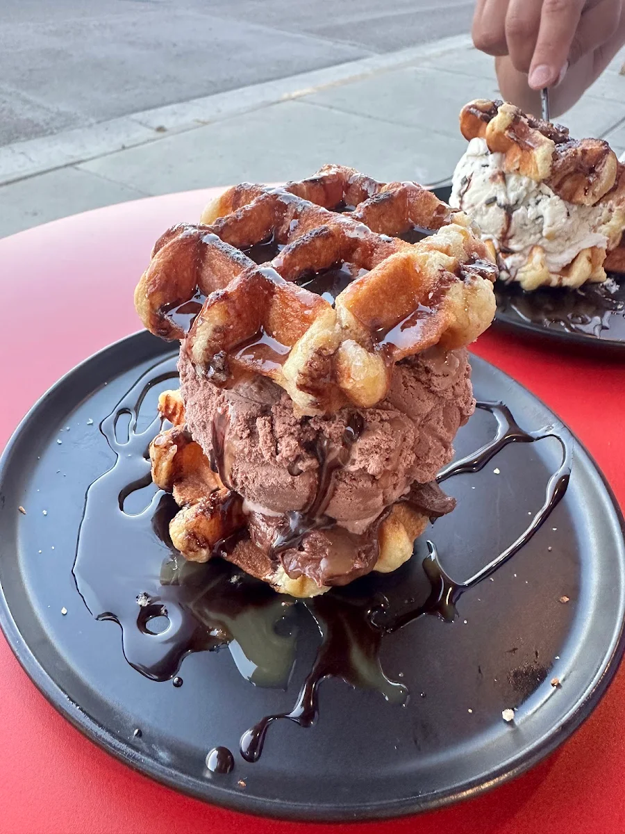 Waffle Ice Cream Sandwich