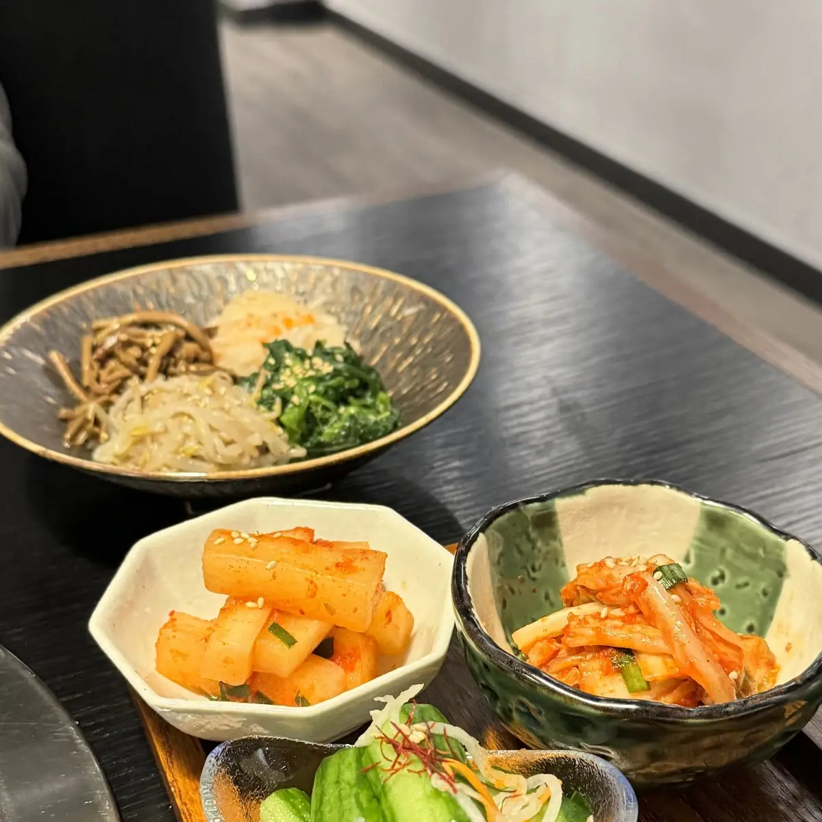 Assorted Kimchi and Pickled Cucumbers