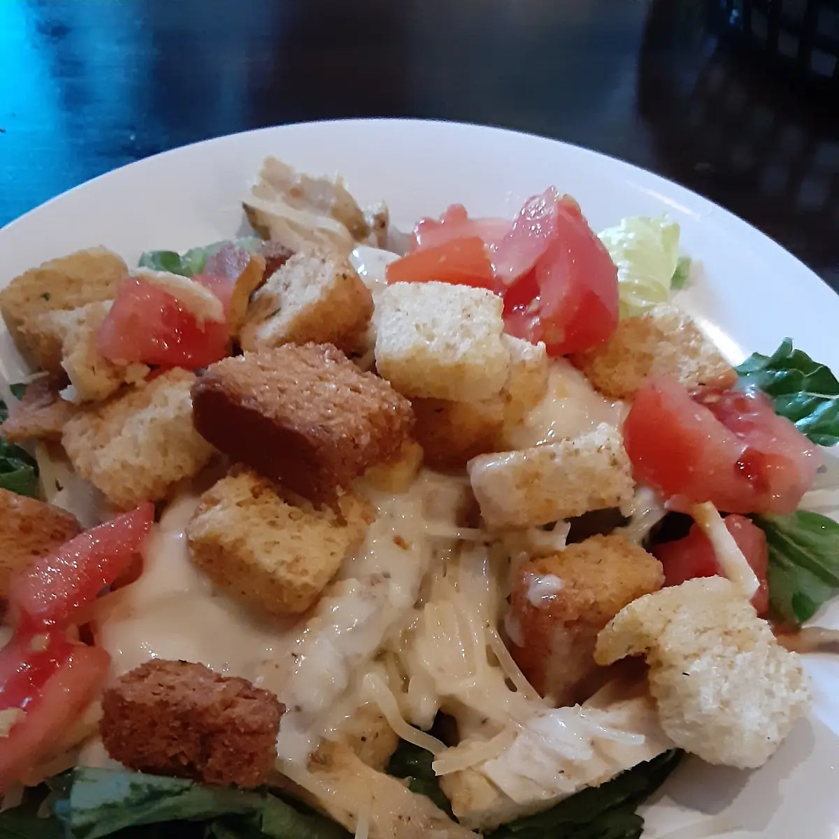 Grilled Chicken Salad Doesn't Come with Tomatoes My Husband Gave Me His