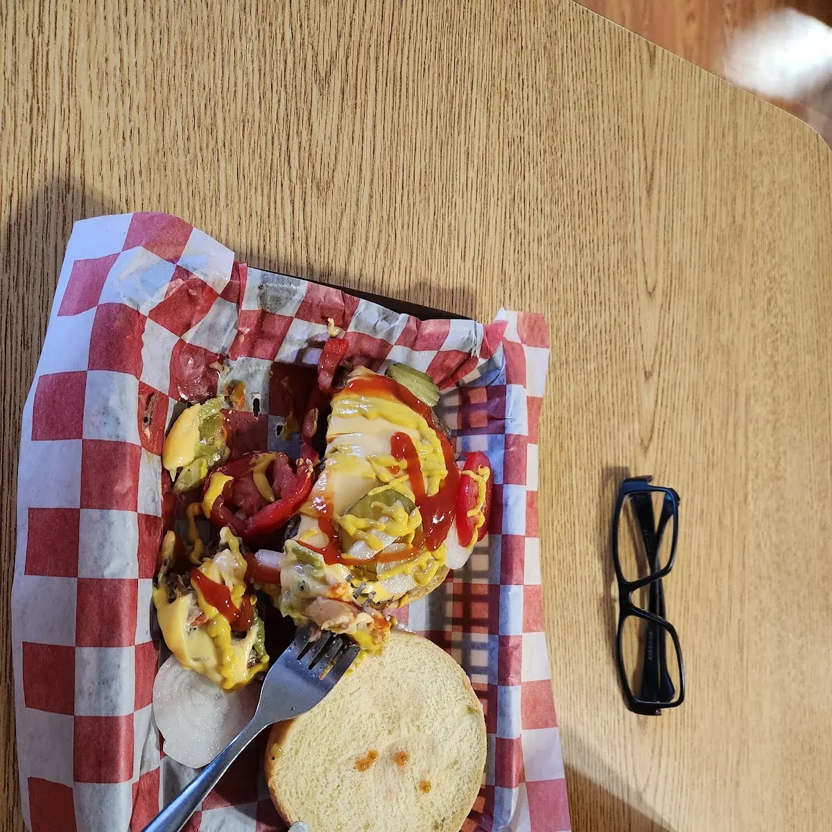 Green Chili Cheese Burger
