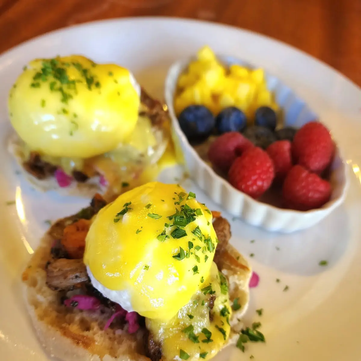 Lamb Shank Eggs Benedict