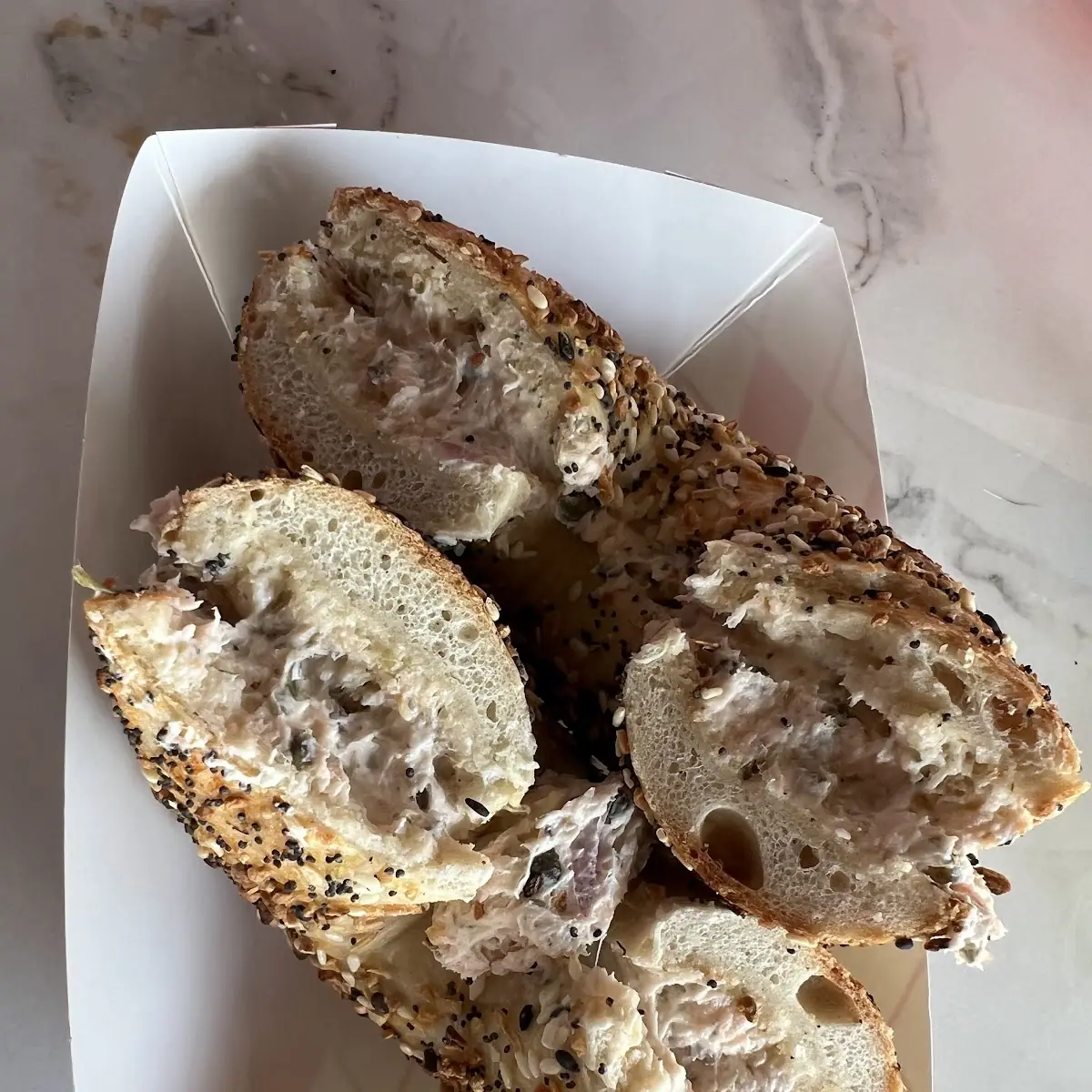 Everything Bagel with Lox Cream Cheese