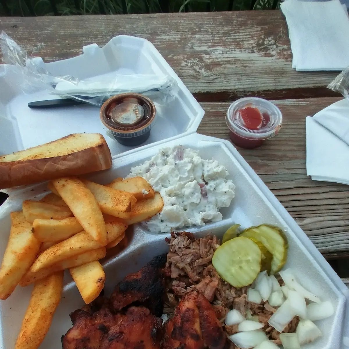 Beef Brisket Chicken Plate