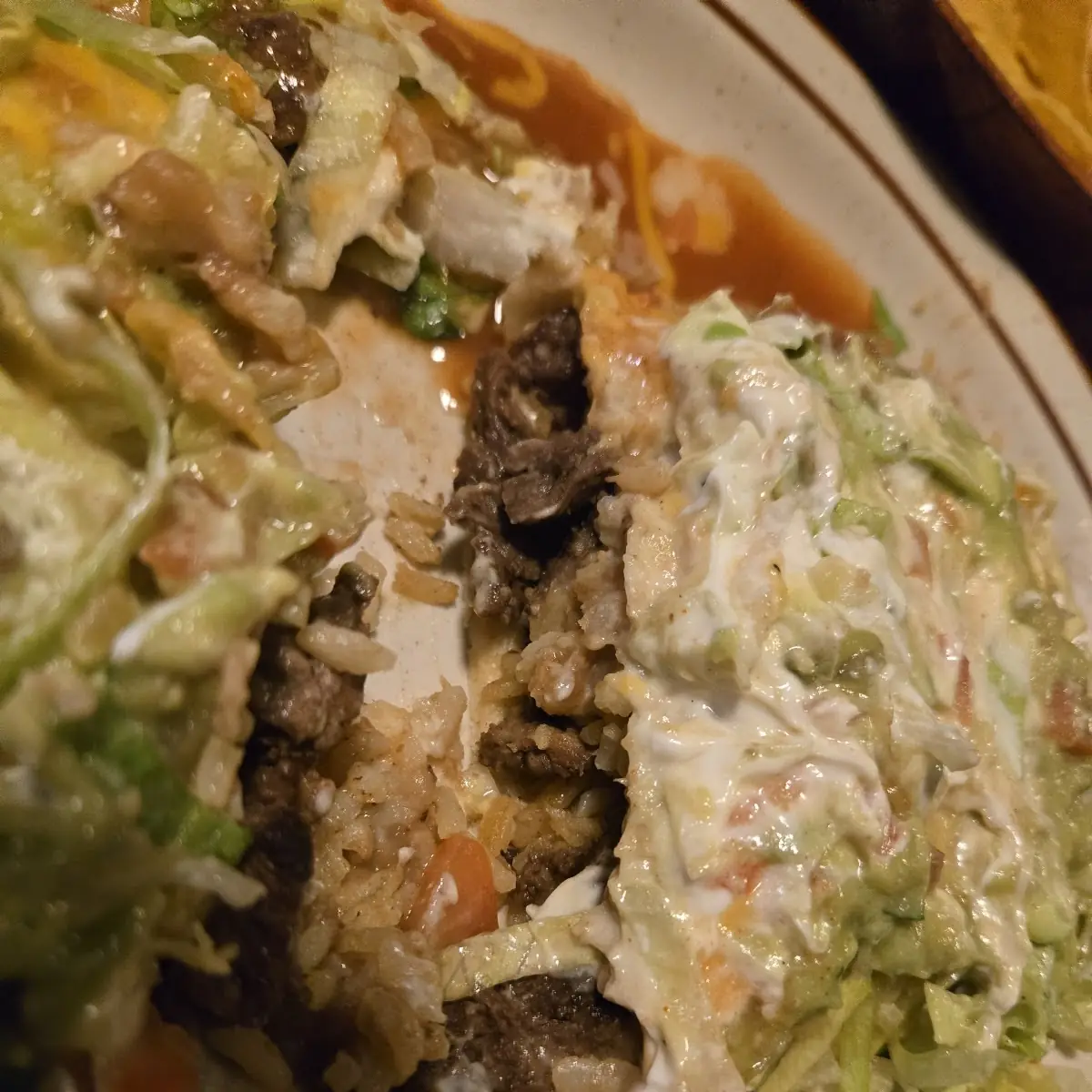 Steak Burrito with White Rice