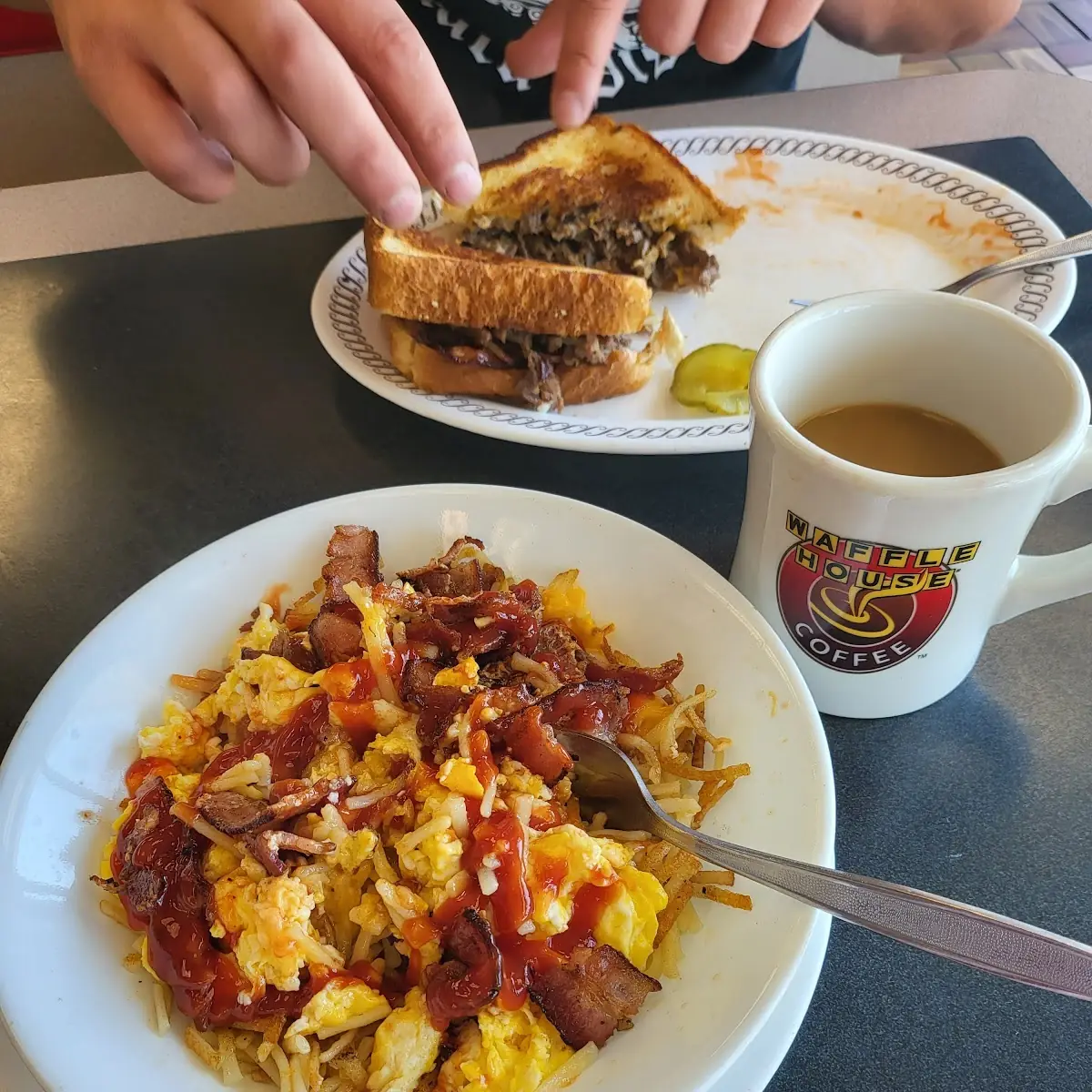 Bacon Egg and Cheese Hash Browns