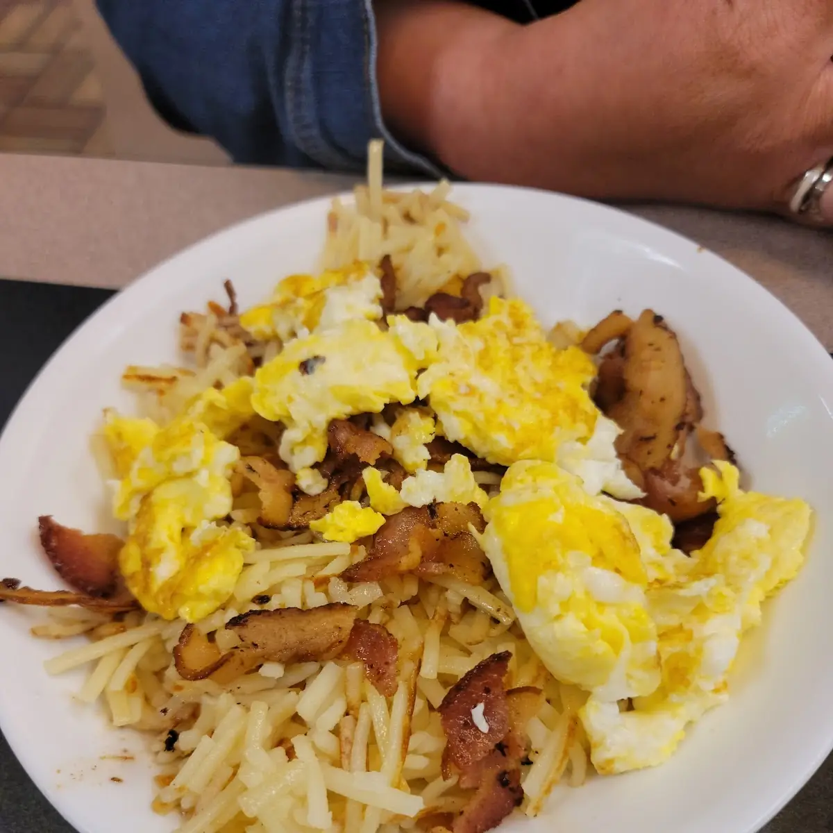 Bacon Egg Cheese Bread Bowl