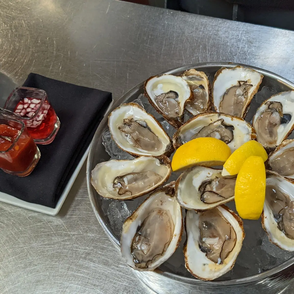 Pei Oysters on the Half Shell