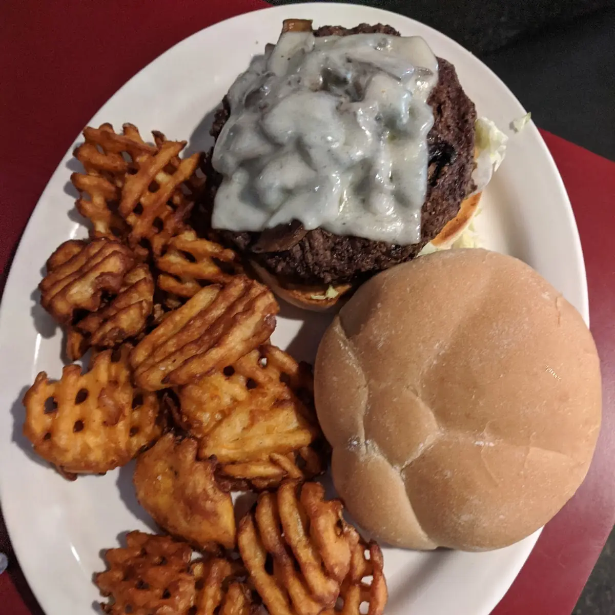 Mushroom Swiss Burger