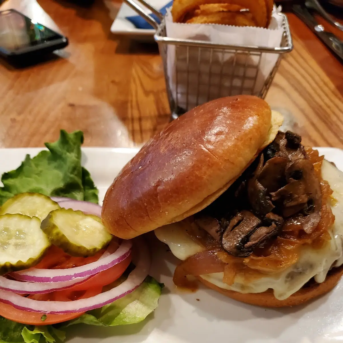 Mushroom Swiss Burger