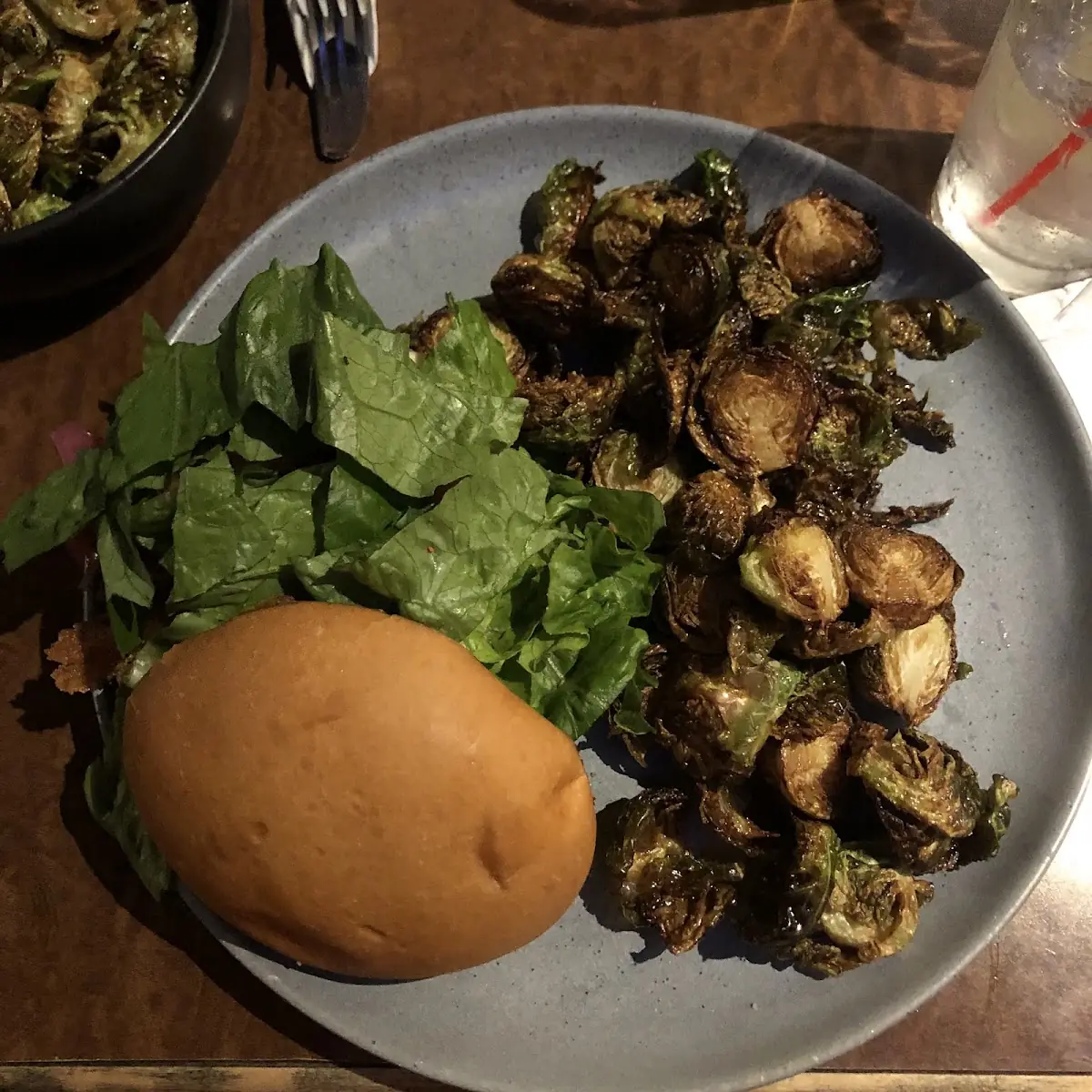 Hand Battered Cod Sandwich with Brussels Sprouts