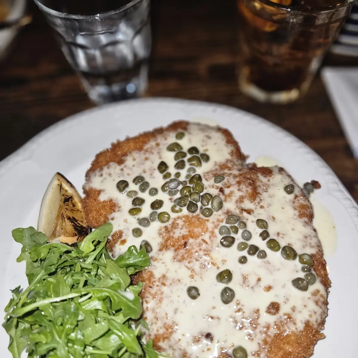 Breaded Pork Loin w Caper Lemon