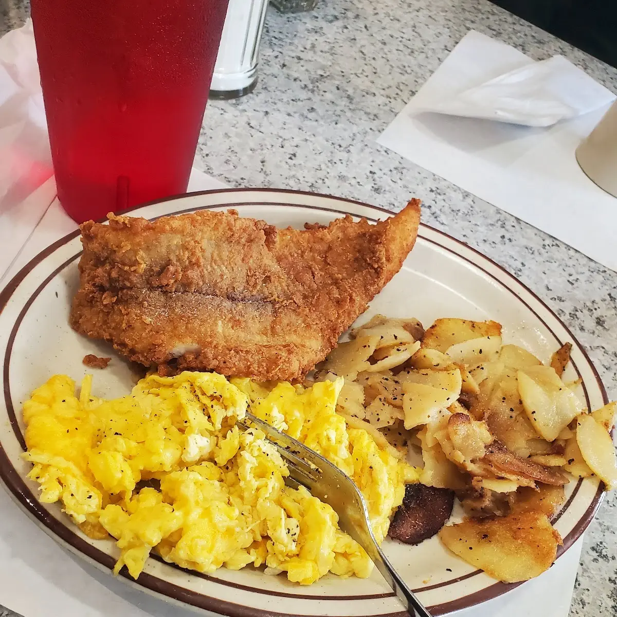 Catfish Eggs and Home Fried Potatoes