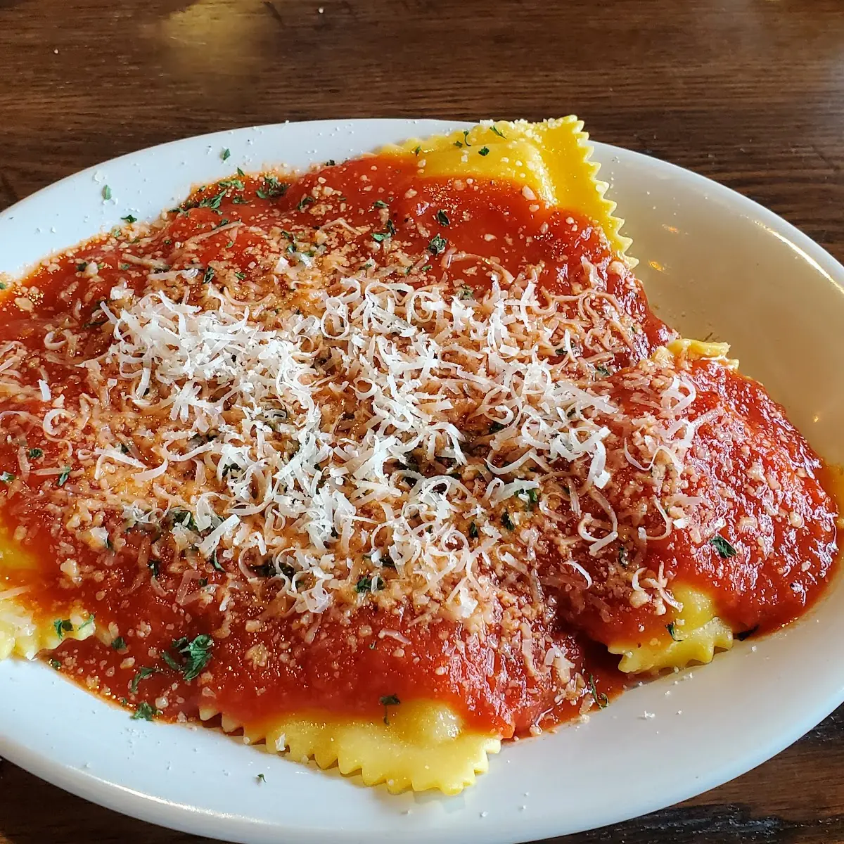Ravioli with Marinara Sauce