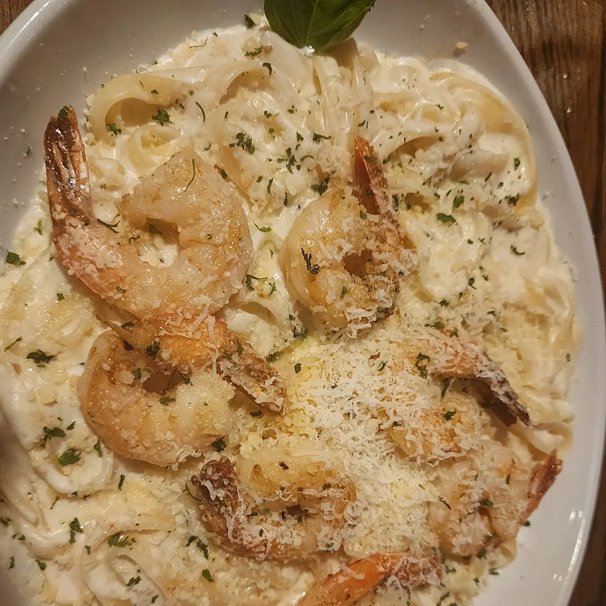 Shrimp Alfredo Flatbread