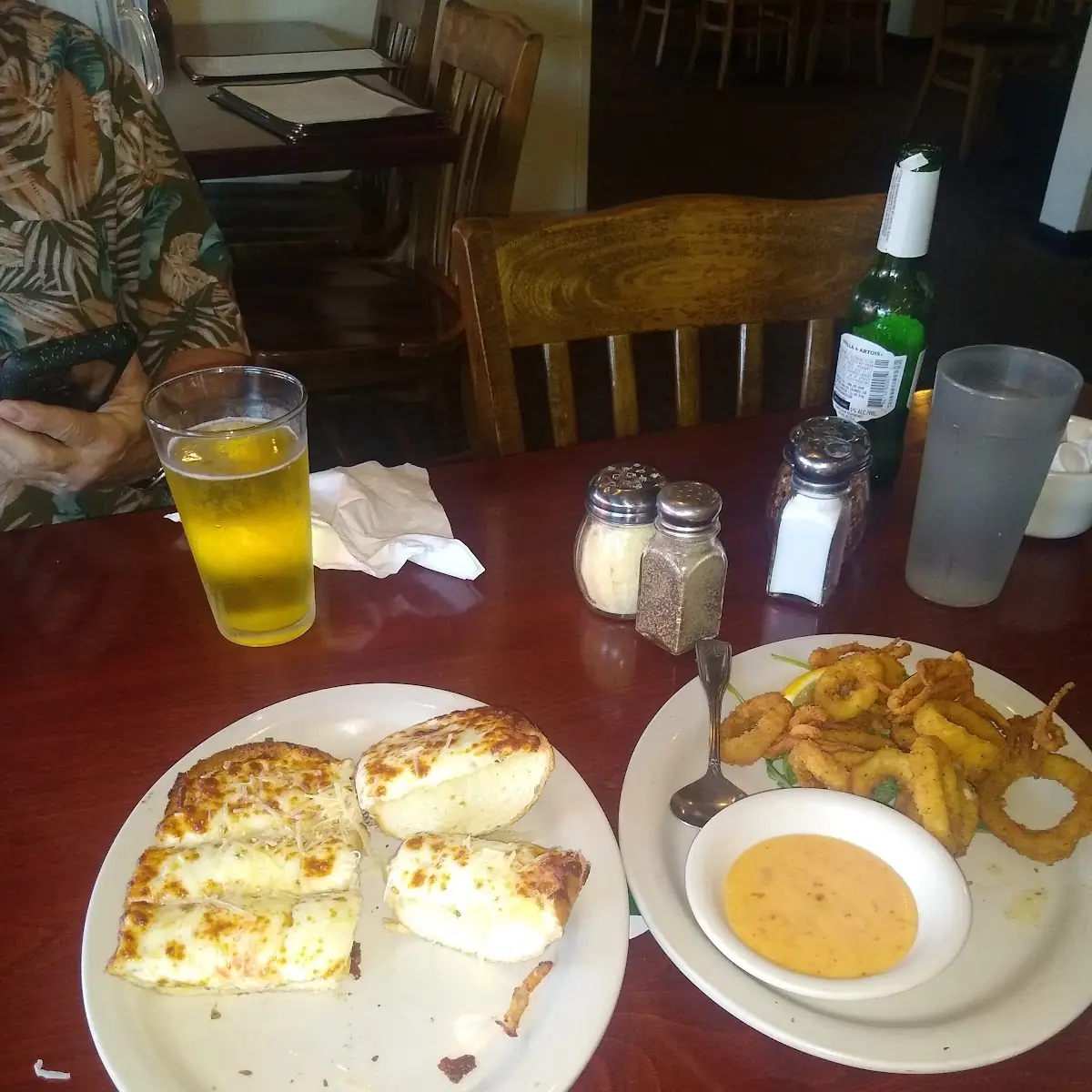 Cheese Bread and Calamari