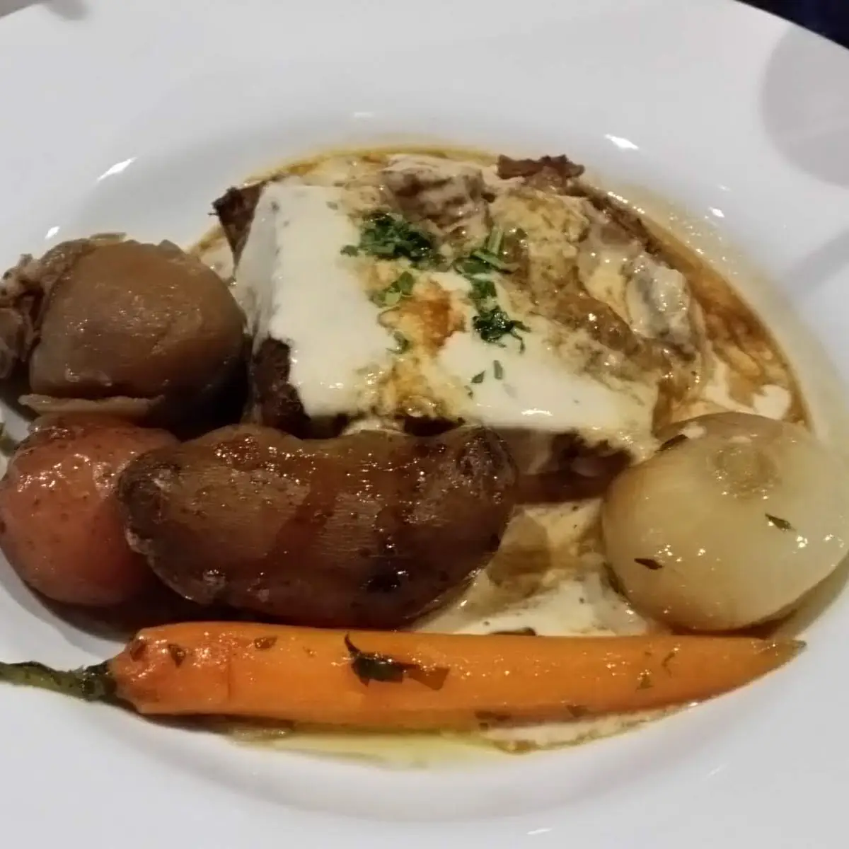 Reconstructed Roast Beef with Veggies