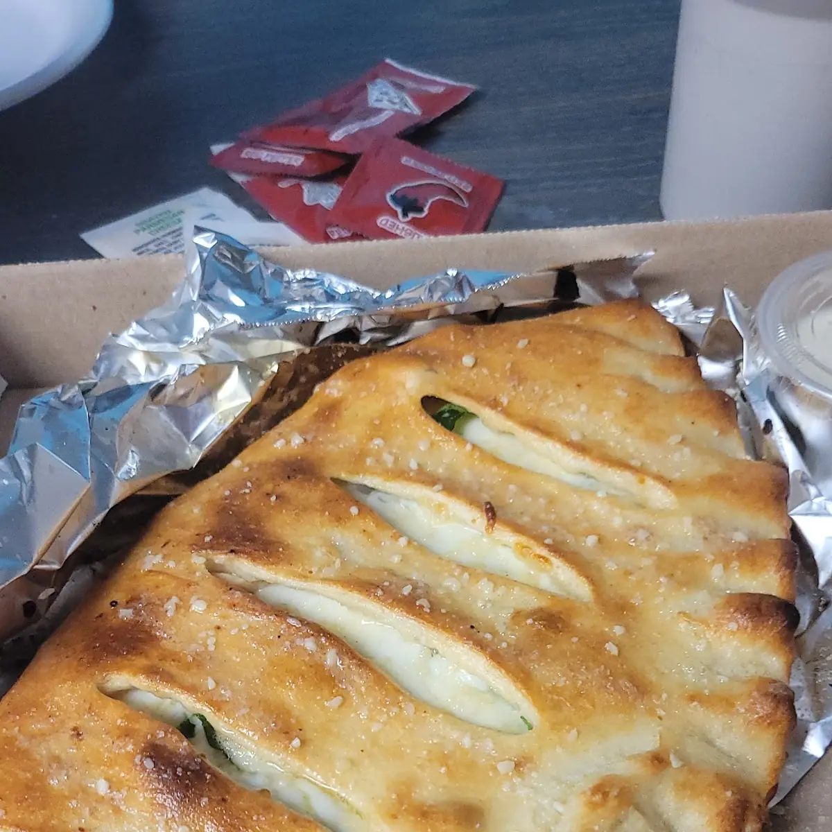 Chicken Alfredo Calzone