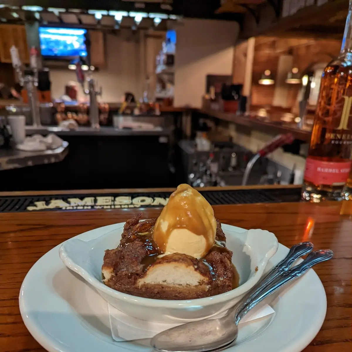 Bread Pudding and Ice Cream