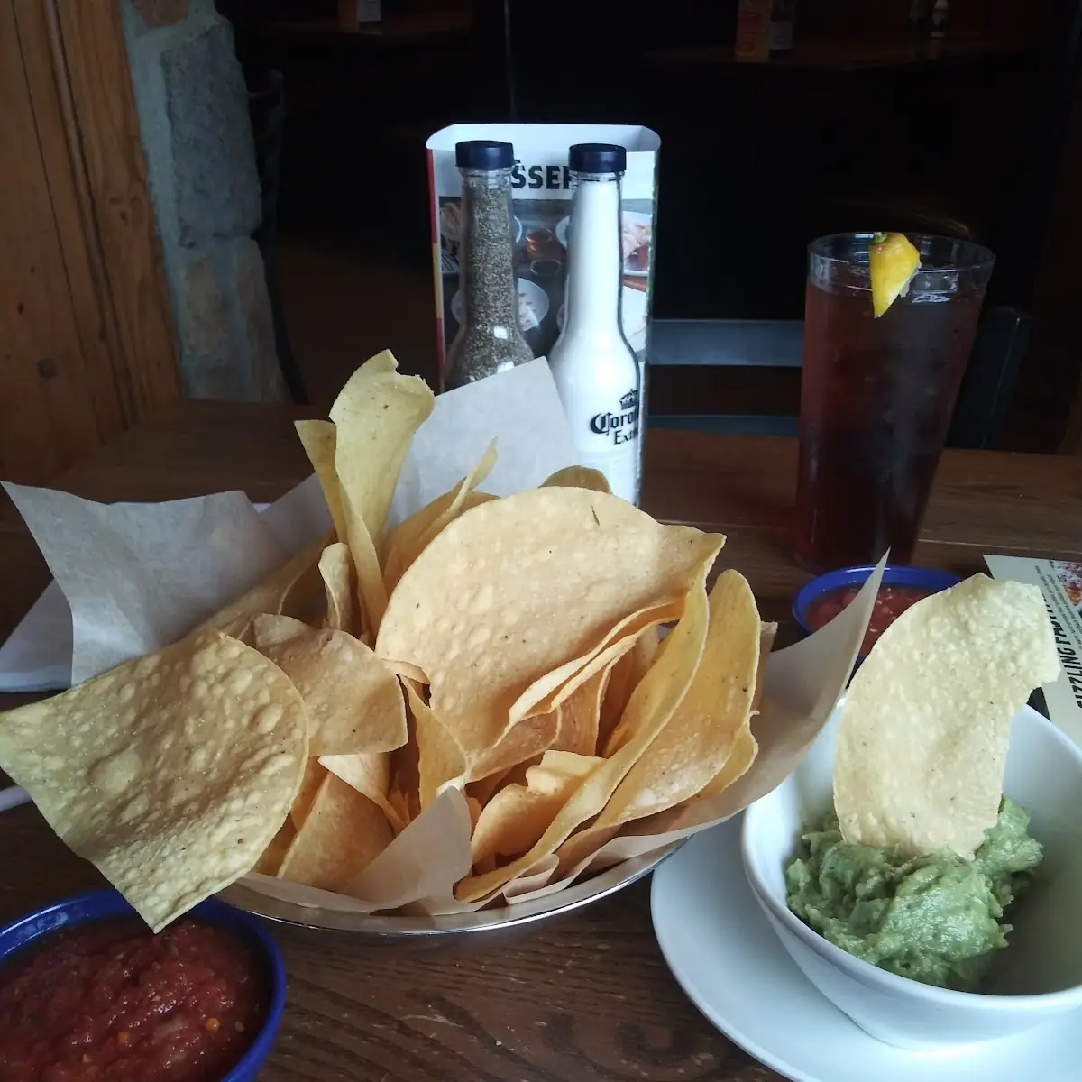 Chips Guacamole and Salsa