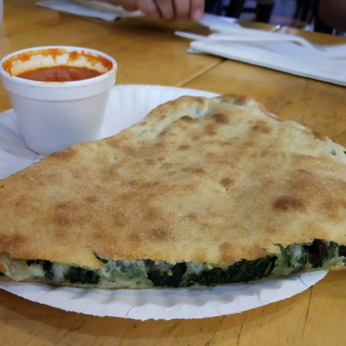 Spinach Stuffed Pizza