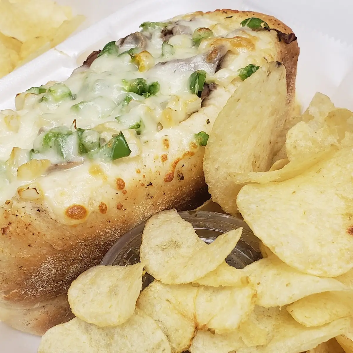 Grinder with Cheese & Green Peppers
