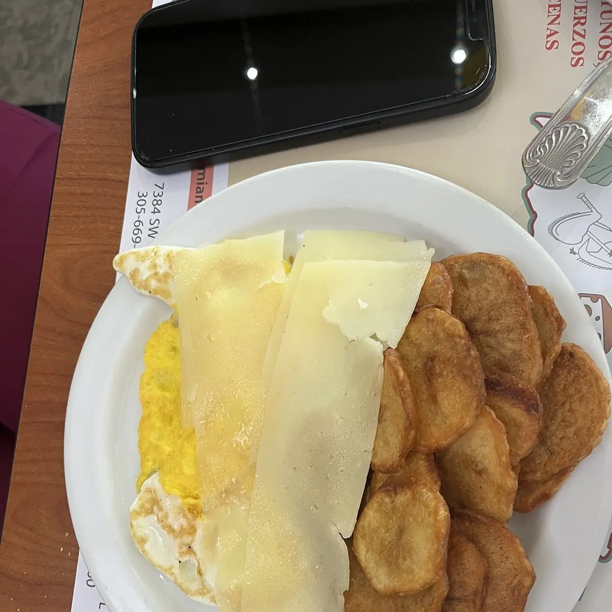 Cheese Omelet and Potatoes