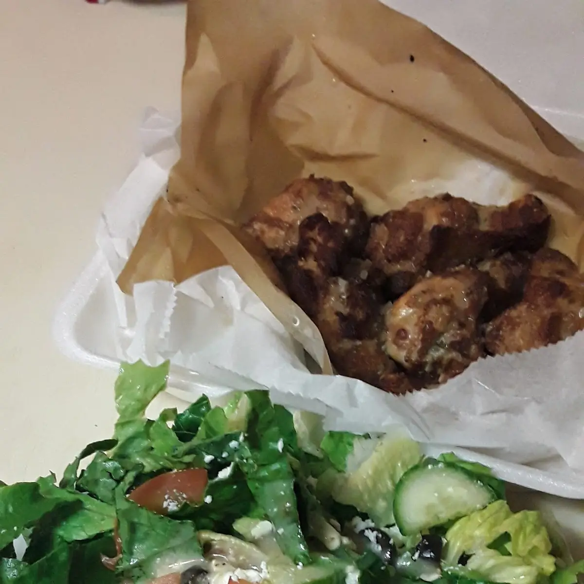Greek Salad Parmesan Wings