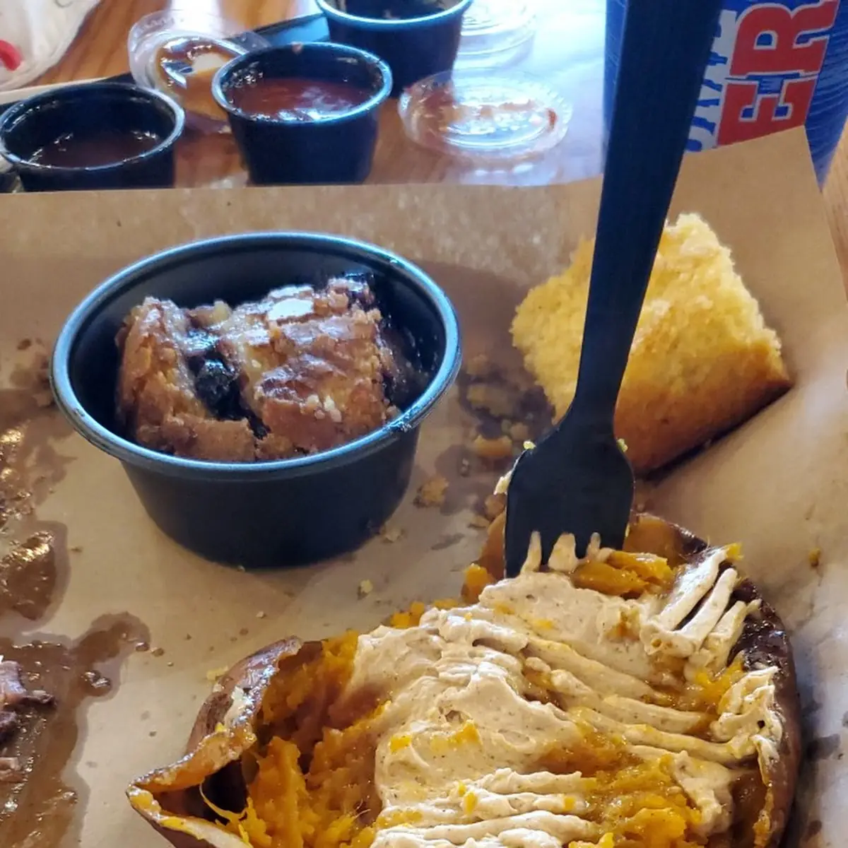 Sweet Potato and Carmel Bread Pudding