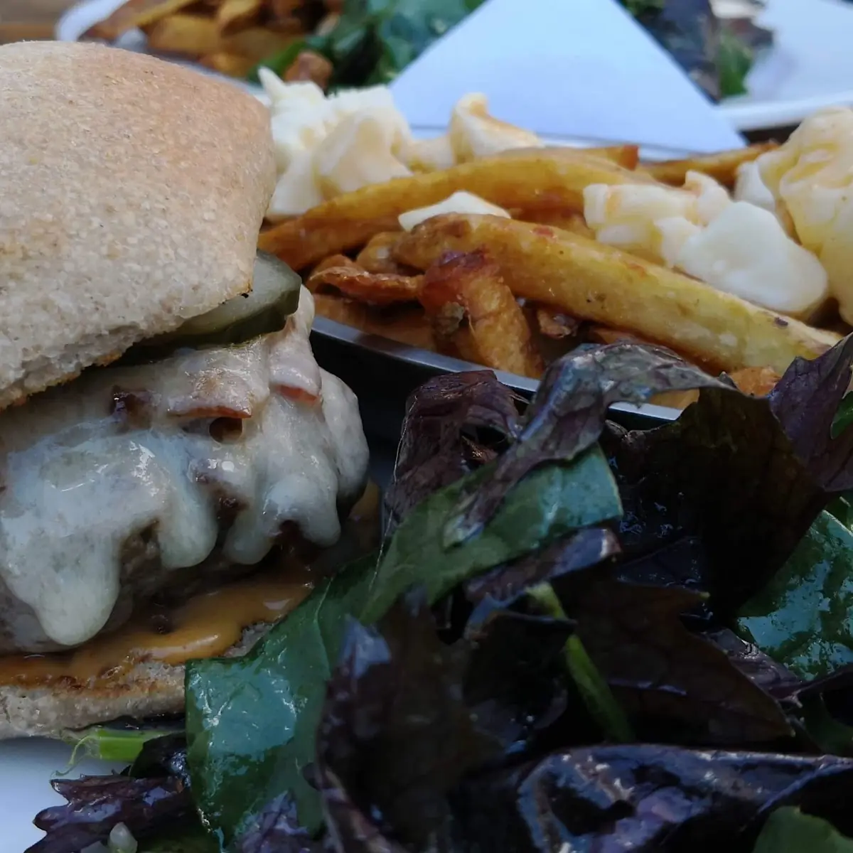 Burger and Poutine, Brasserie Dunham / Pub & Boutique