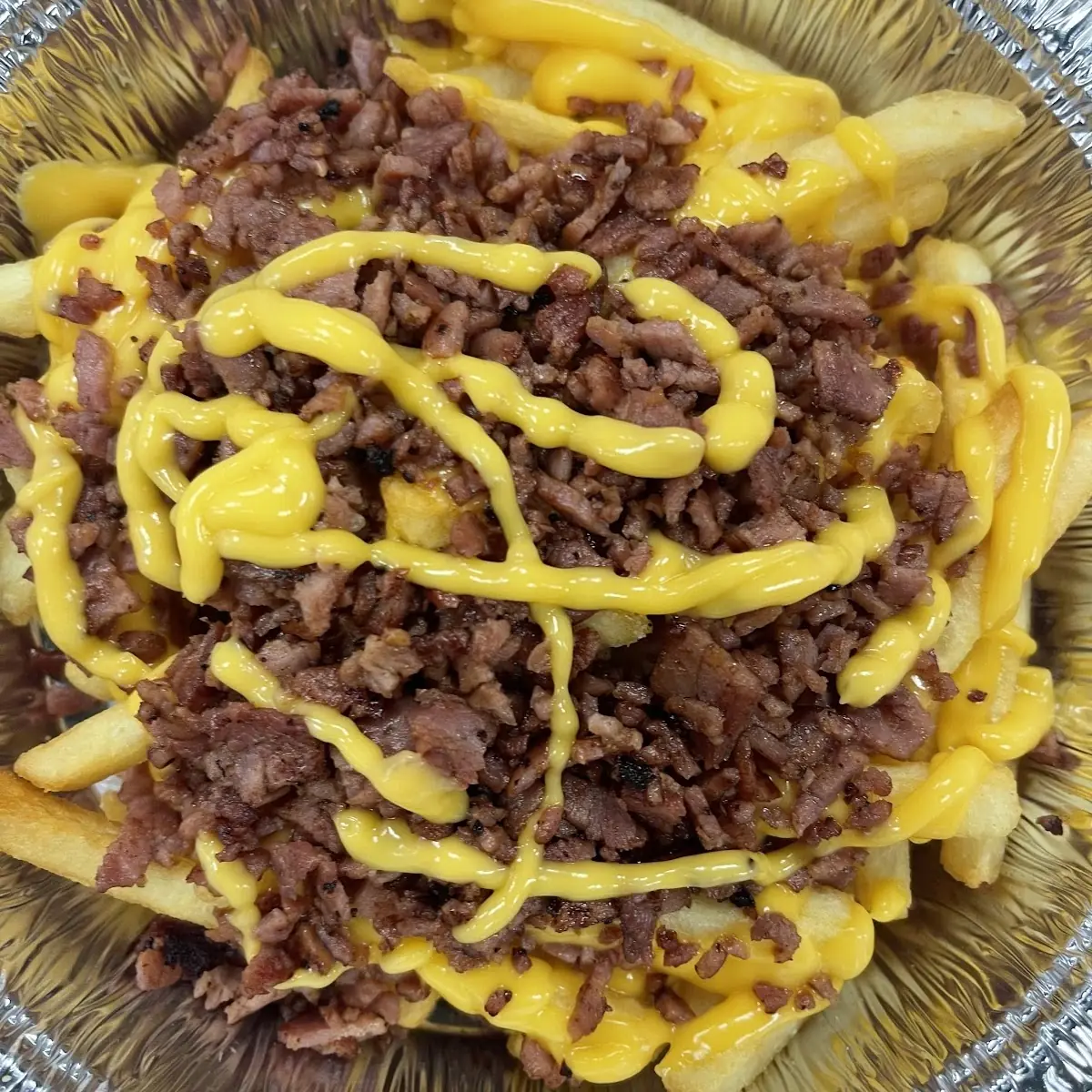 Bacon Cheese Fries with Bacon