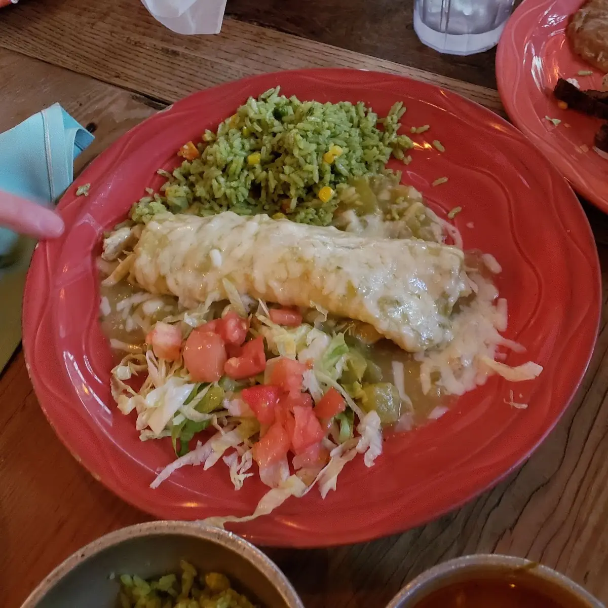 Red Ranchera Chicken Enchilada