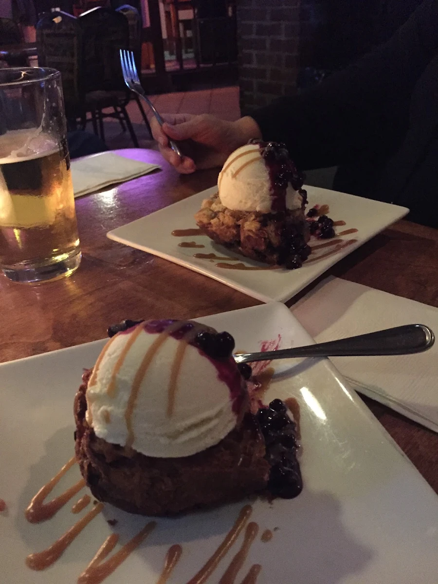 Blueberry Bread Pudding, Green Sleeves