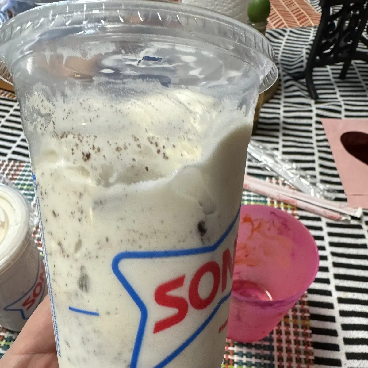 Sonic Blast Made with Oreo Cookie Pieces