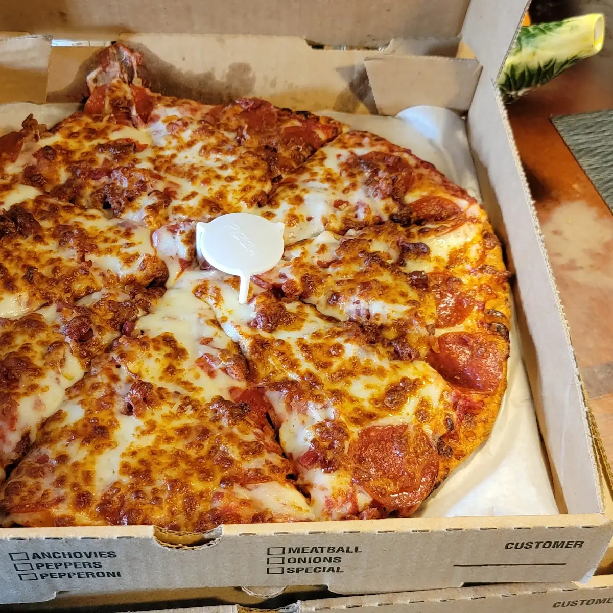 Pepperoni and Bacon with Extra Cheese Pizza