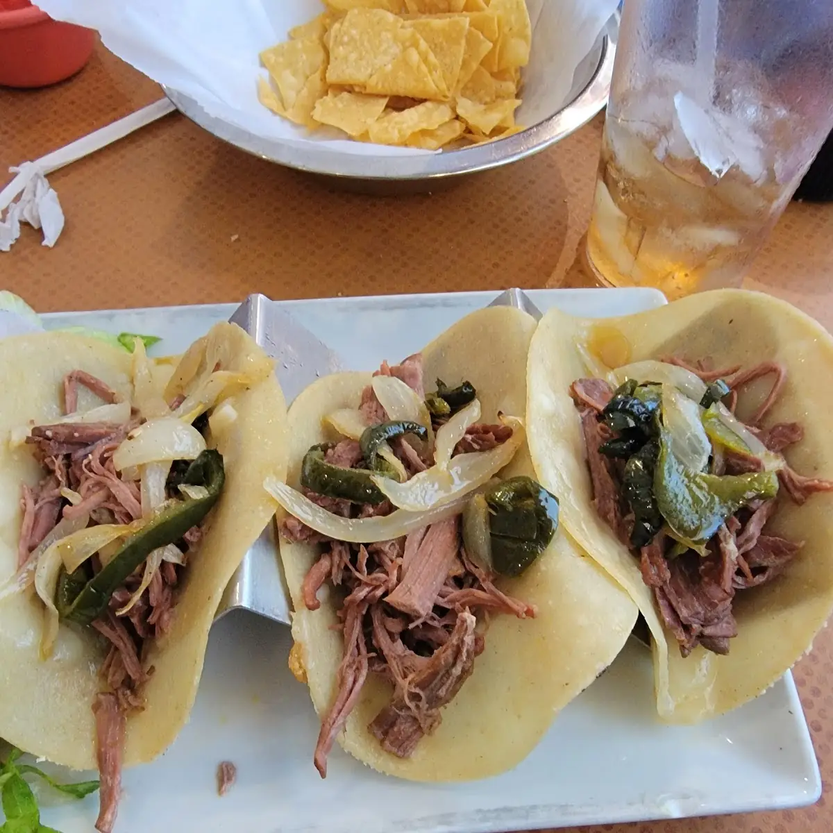 Crispy or Soft Taco with Rice and Beans