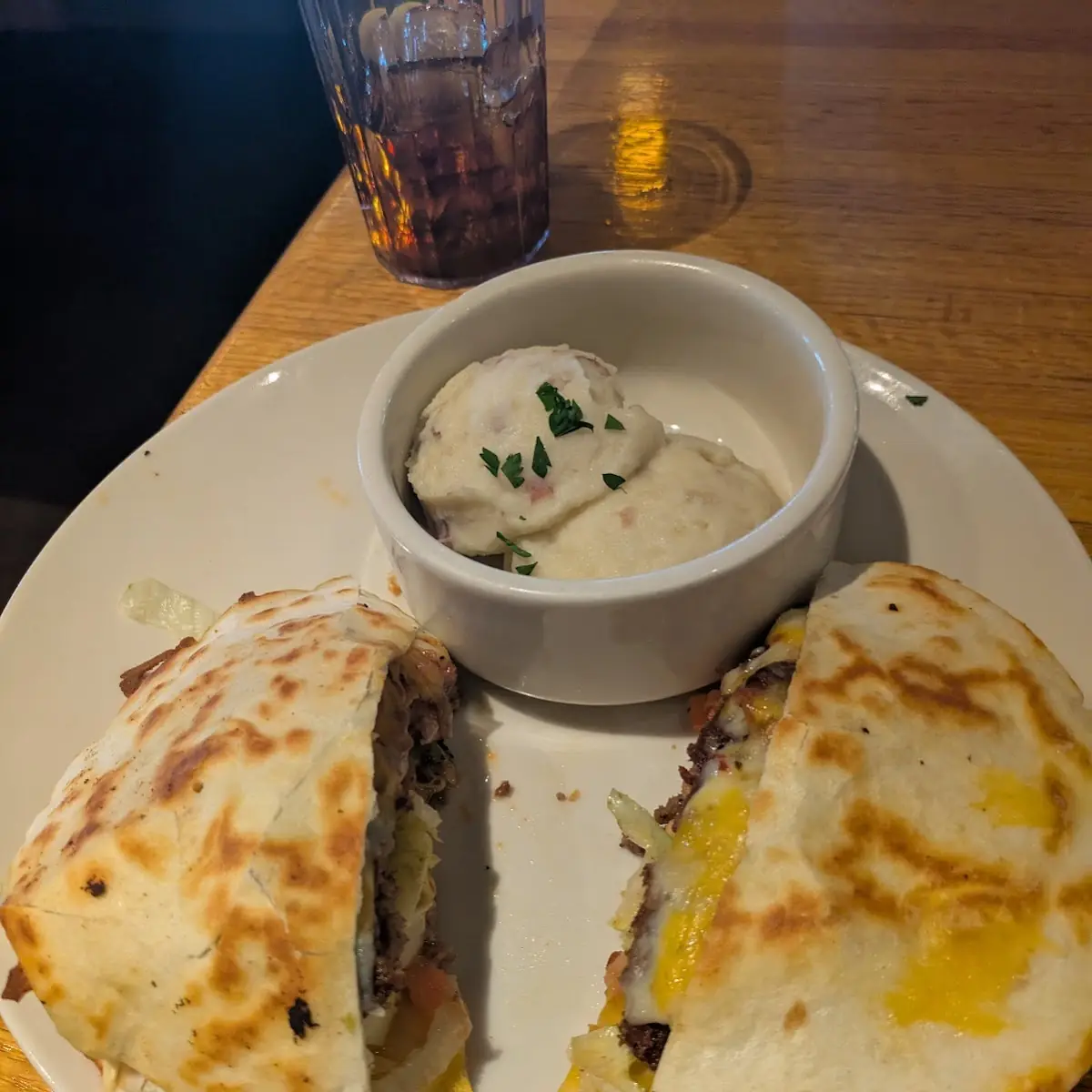 Quesadilla Cheeseburger Deluxe