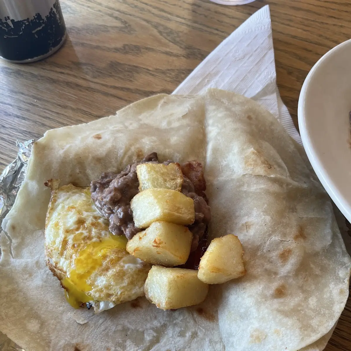 SAUSAGE & EGGS BURRITO