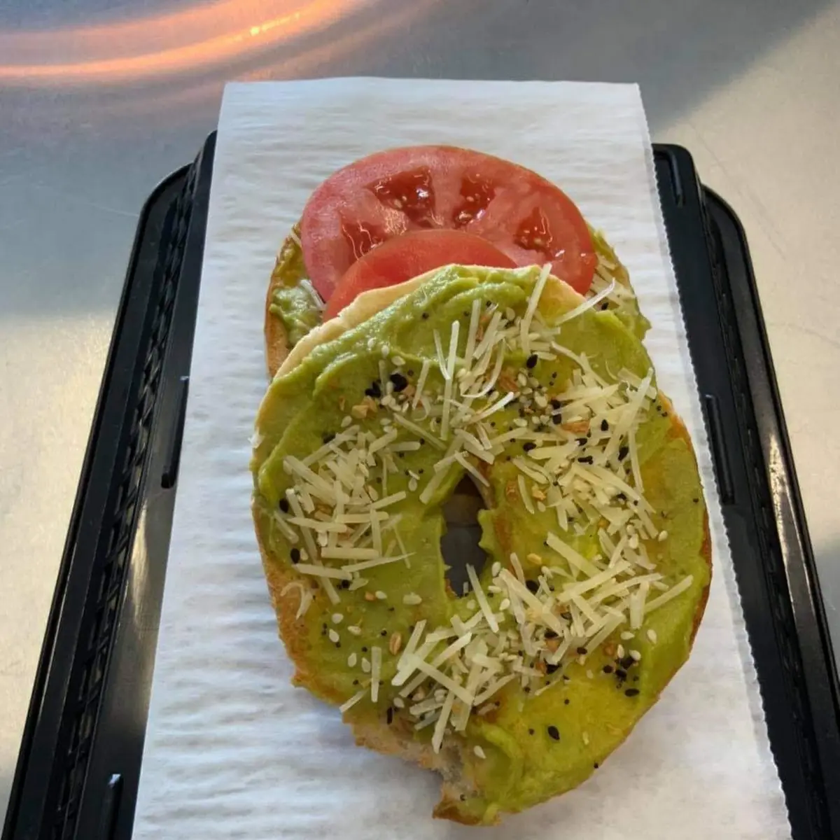Guacamole Bagel Sandwich