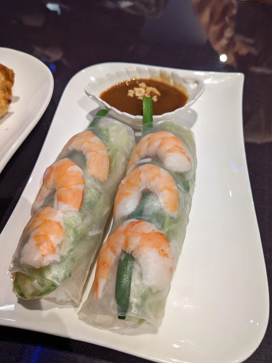 Prawns Wrapped in Rice Sheet, Saigon Bistro