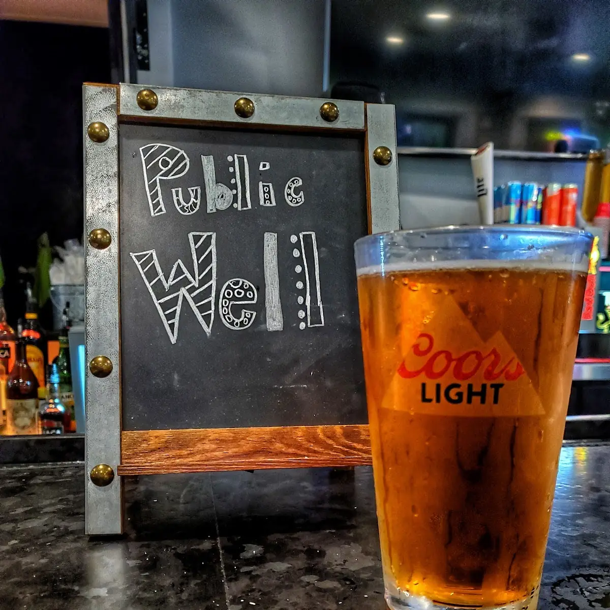 Yuengling in a Coors Light Glass