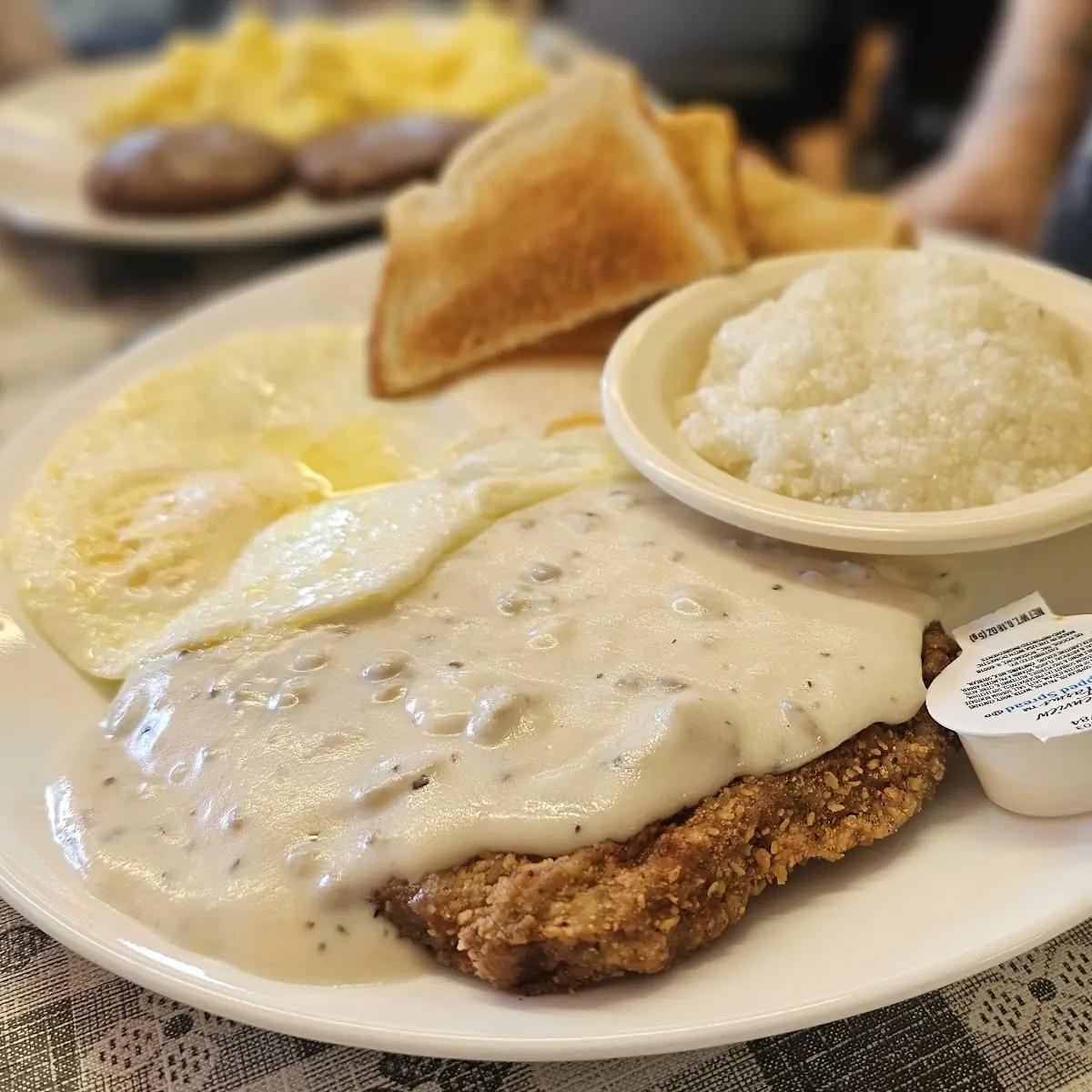 Country Fried Steak with Grits