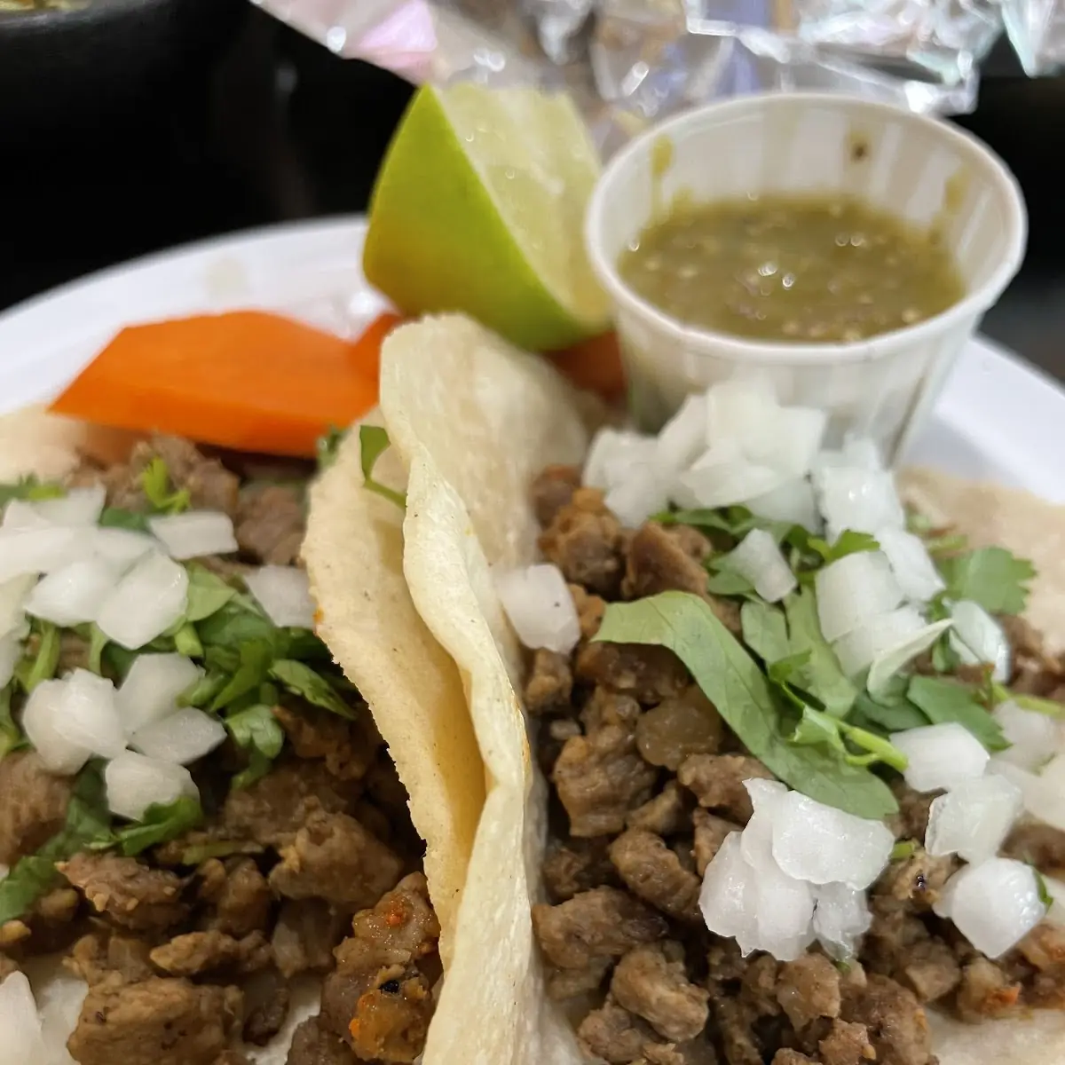 Three Street Tacos with Salsa