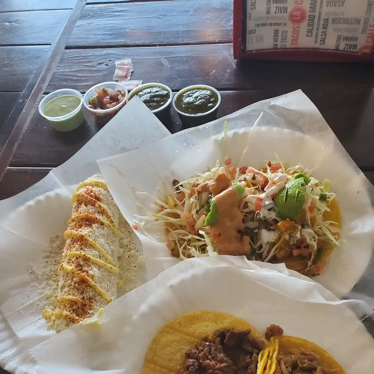 Elote and Fish Tacos