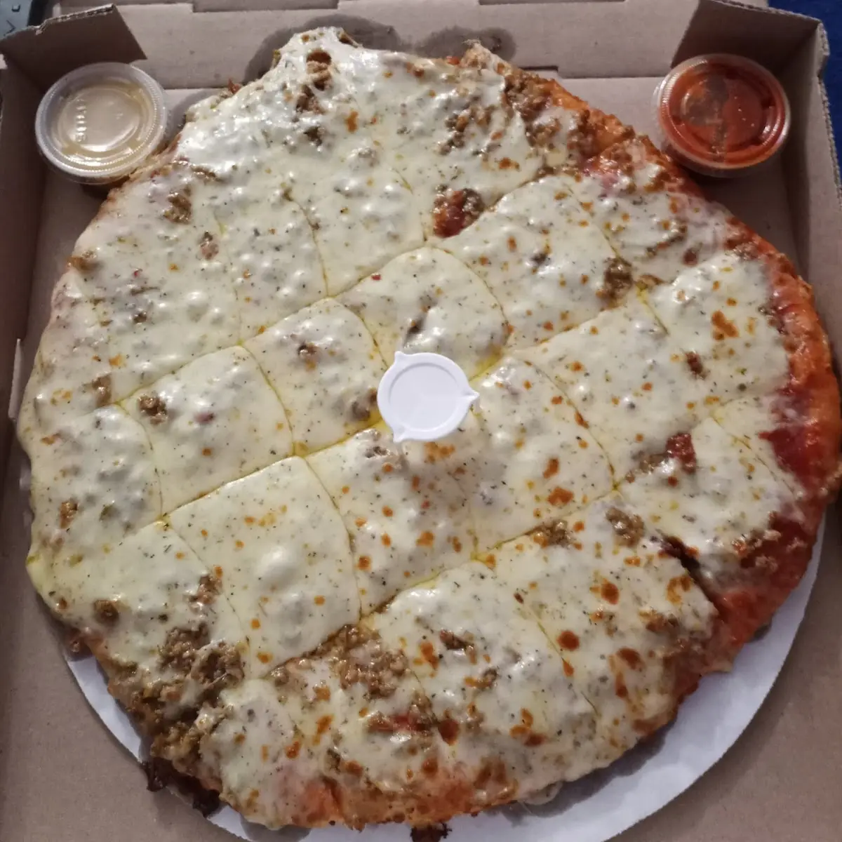 Sausage Extra Extra Cheese Pizza